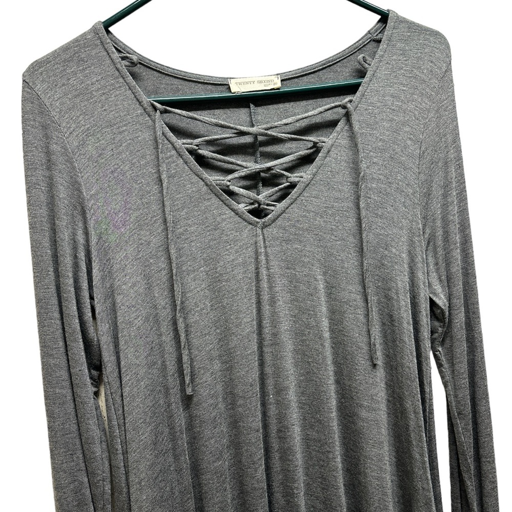 NWT Twenty Seconds brand laced neckline midi length dress - Picture 6 of 6